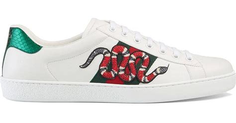 gucci snakes shoes|gucci ace embroidered snake.